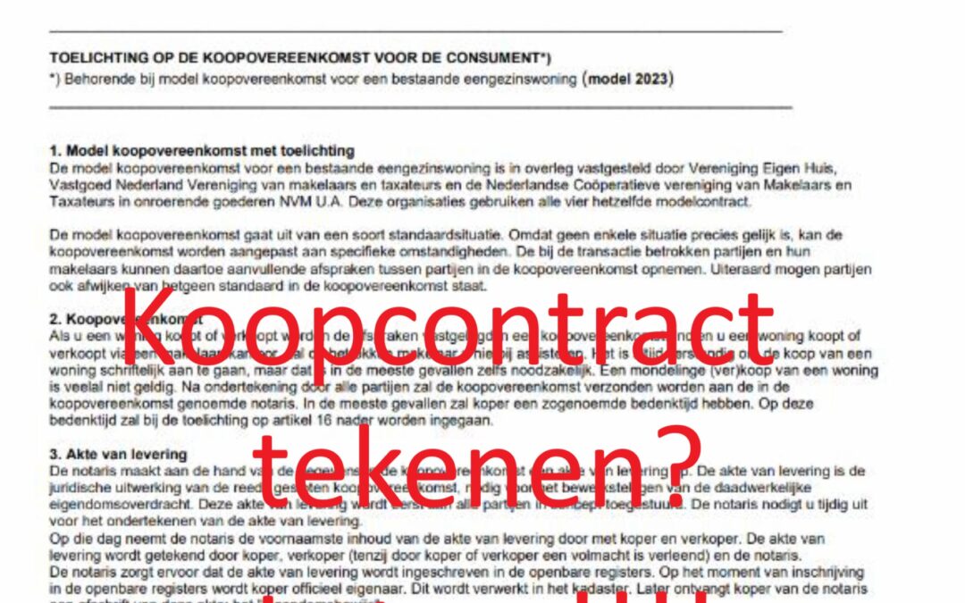 Slim een koopcontract lezen: voorkom dure valkuilen bij het kopen van een huis in Haarlem & Amsterdam